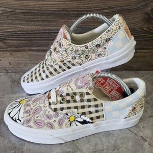 New Vans Era Meadow Patchwork Multicolor Floral Sneakers
